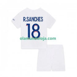 Camisola Paris Saint-Germain R.Sanches 18 Criança Equipamento Terceiro 2022-2023 Manga Curta
